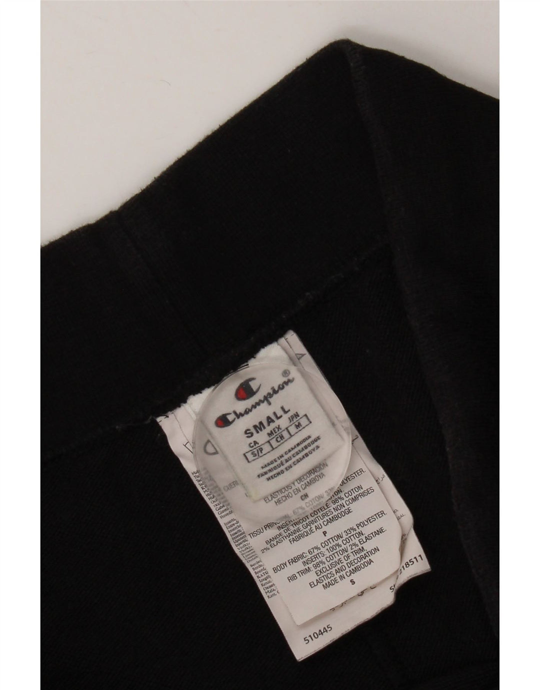 Champion Mens Graphic Sport Shorts Small  Black Cotton
