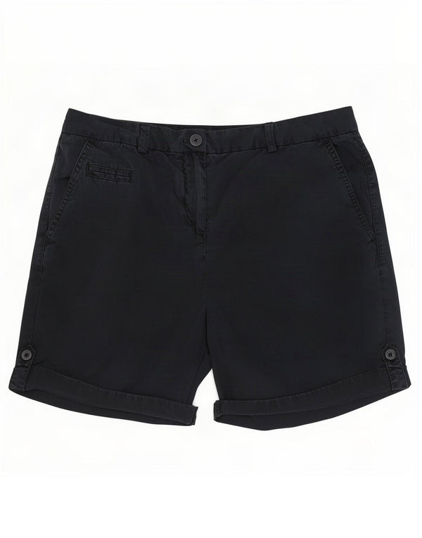 Marks & Spencer Damen Chinoshorts UK 12 Medium W30 Marineblaue Baumwolle