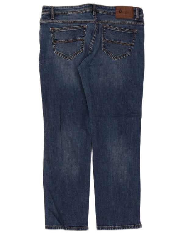 Dack's Mens Regular Fit Straight Jeans IT 50 Large W34 L28 Blue Cotton
