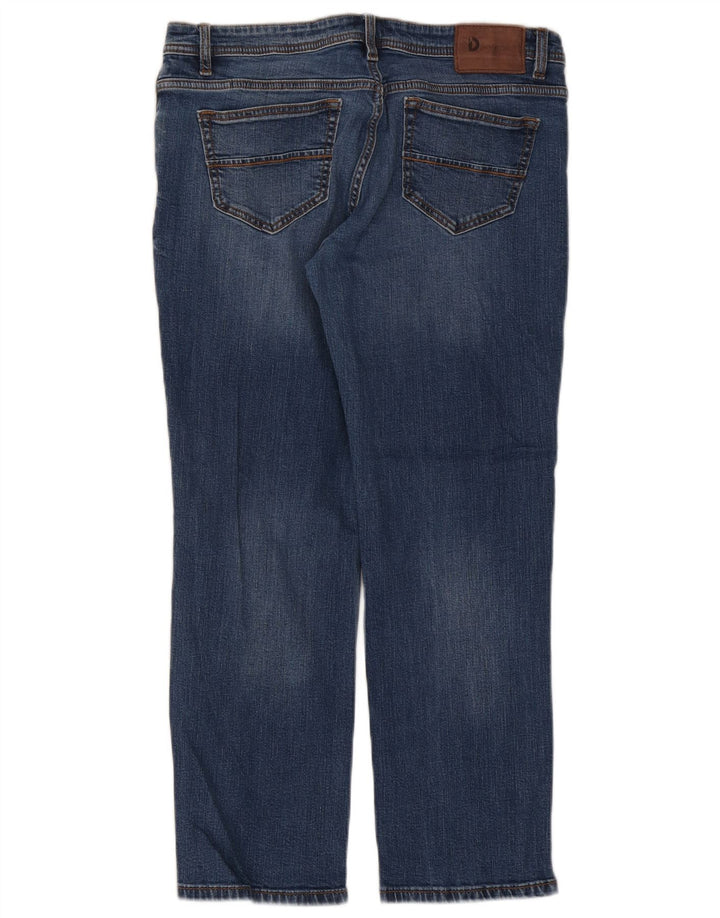 Jeans dritti da uomo dalla vestibilità regolare di Dack IT 50 Large W34 L28 in cotone blu