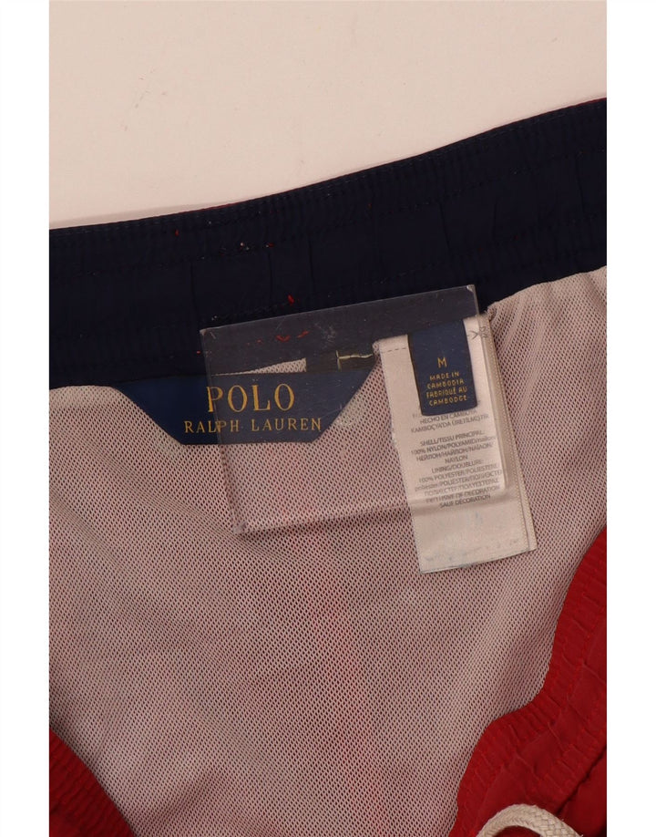 Polo Ralph Lauren Mens Swimming Shorts Medium Red Nylon