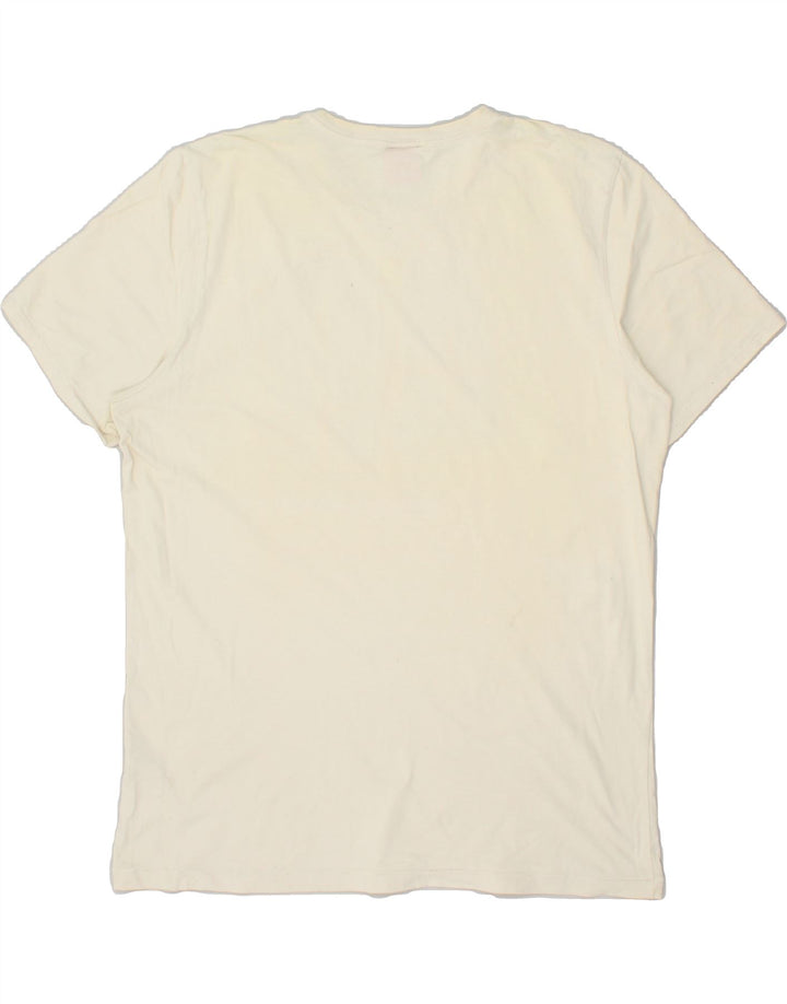 PUMA Mens Graphic T-Shirt Top Large Off White Cotton Vintage Puma and Second-Hand Puma from Messina Hembry 