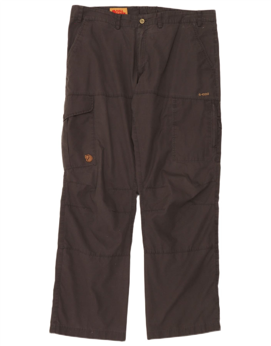 Fjall Raven Mens Straight Cargo Trousers W38 L32 Brown Polyester