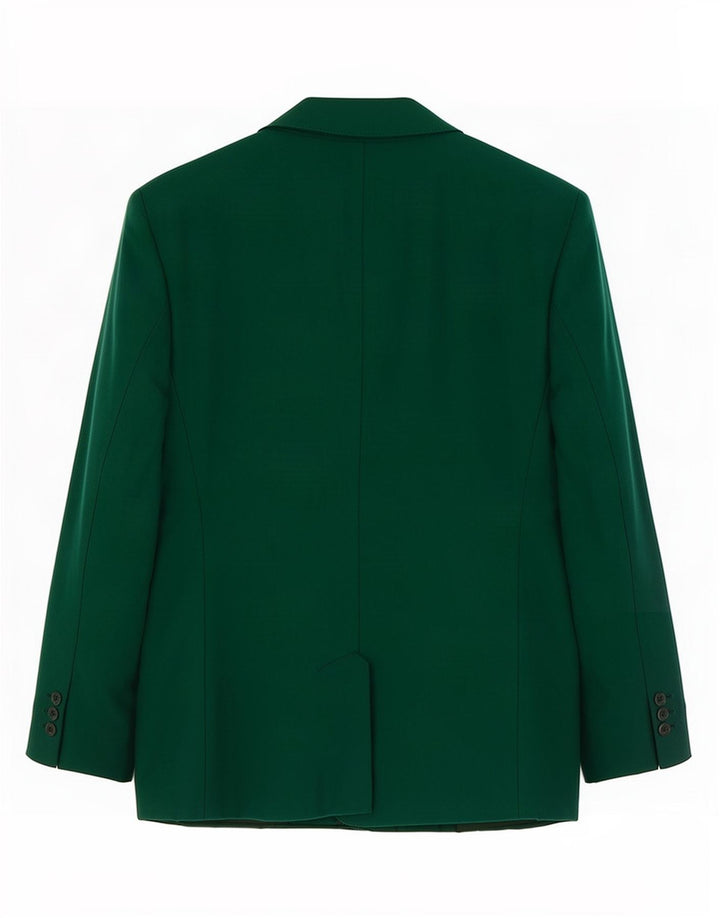 Giacca blazer vintage da donna a 5 bottoni UK 10 piccola verde