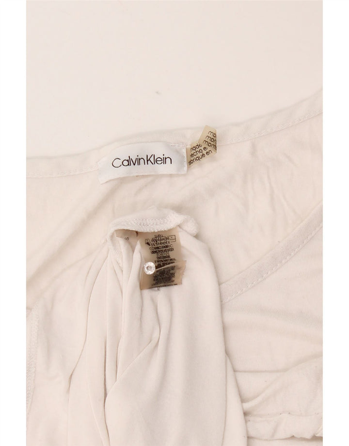 Calvin Klein Womens Vest Top UK 18 XL White Rayon