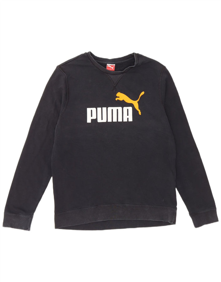 Puma Herren Grafik-Sweatshirt-Pullover, groß, Marineblau