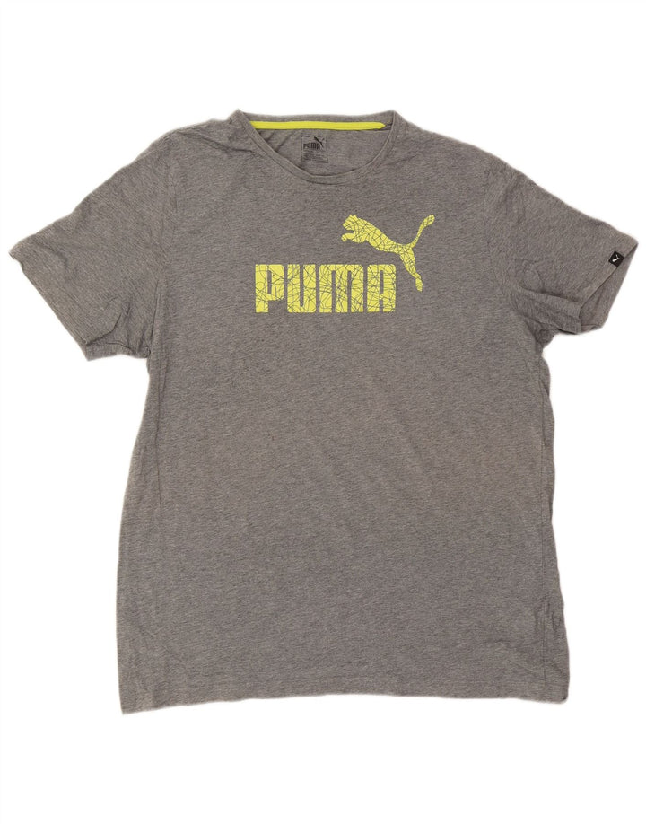 Puma Herren Grafik T-Shirt Top 2XL Grau