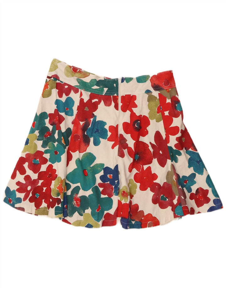 Fusta mini vintage dama W32 mare multicolora floral