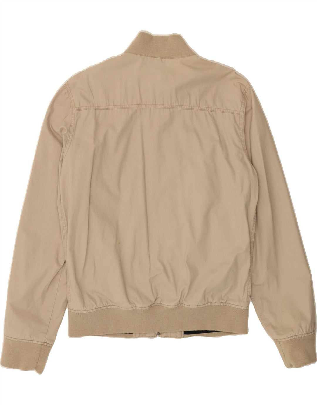 GAUDI Mens Graphic Bomber Jacket UK 42 XL Beige Cotton Vintage Gaudi and Second-Hand Gaudi from Messina Hembry 
