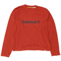 Timberland Herre grafisk top langærmet medium rød bomuld