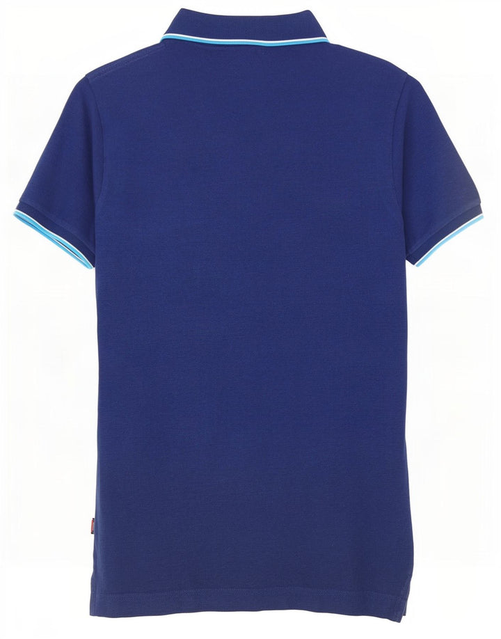 Polo da uomo Superdry Large in cotone blu navy