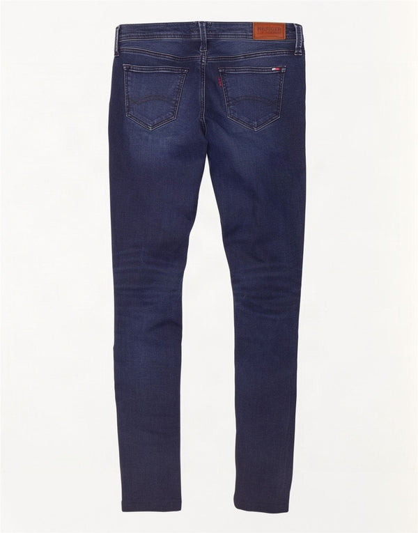 Tommy Hilfiger Damen-Jeans mit niedriger Taille, Röhrenjeans, W28, L34, Marineblau