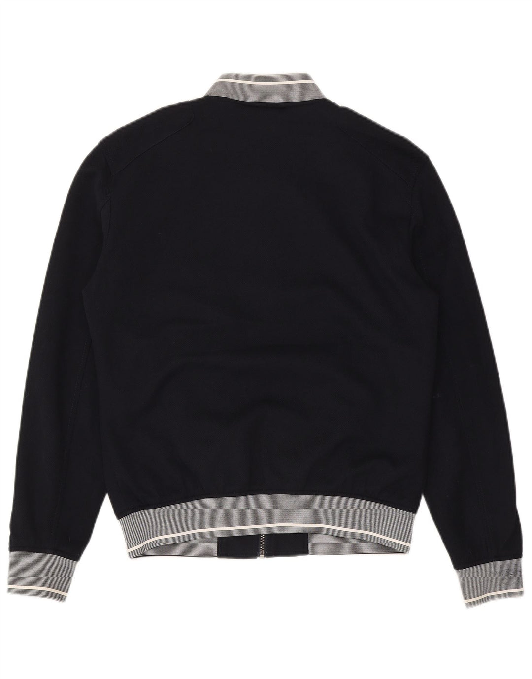 Zara Mens Bomber Jacket UK 36 Small Azul Marino Poliéster