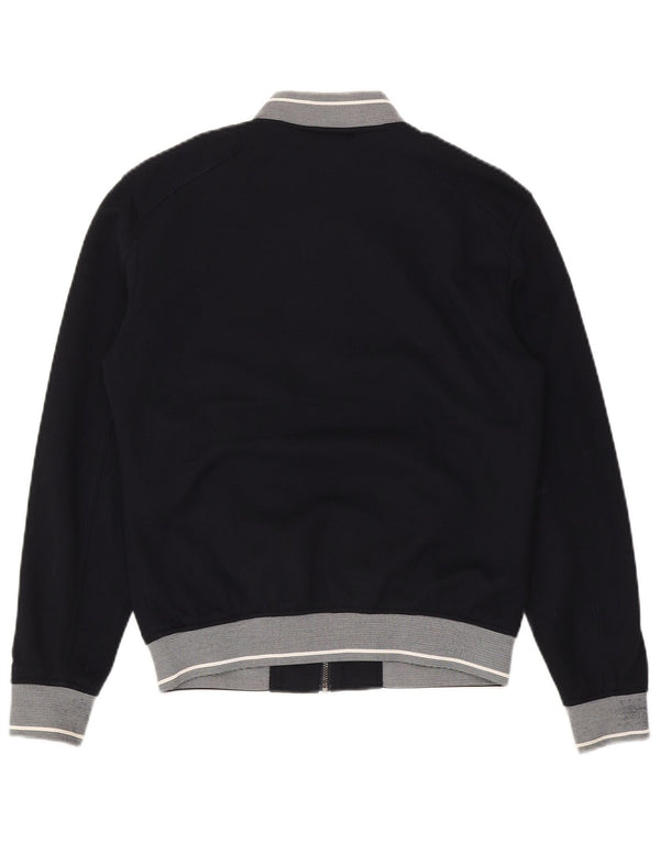 Zara Ανδρικό Bomber Jacket UK 36 Small Navy Blue Polyester