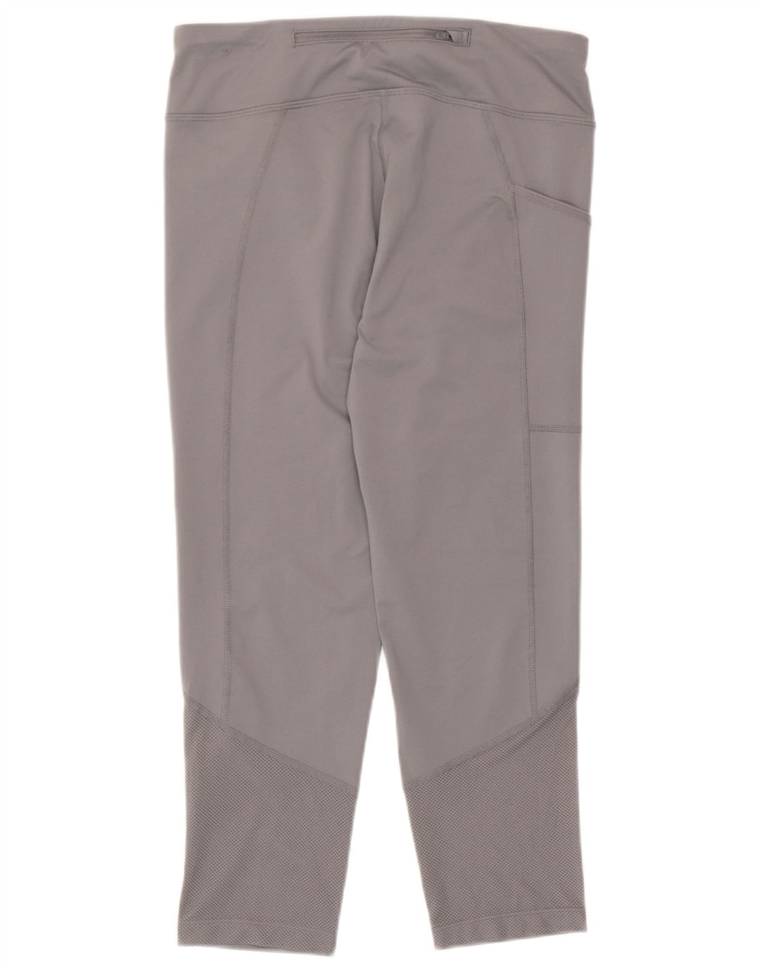 Nike Womens Dri Fit Capri Leggings UK 10 Small  Grey Polyester