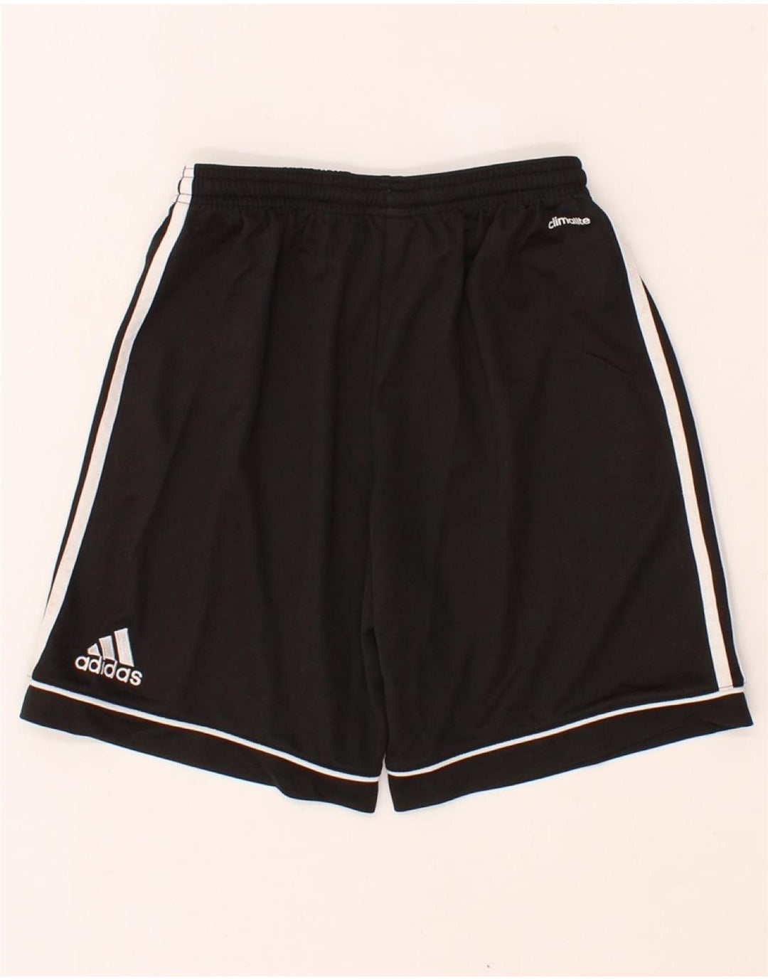 ADIDAS Boys Climalite Sport Shorts 13-14 Years  Black Polyester Vintage Adidas and Second-Hand Adidas from Messina Hembry 