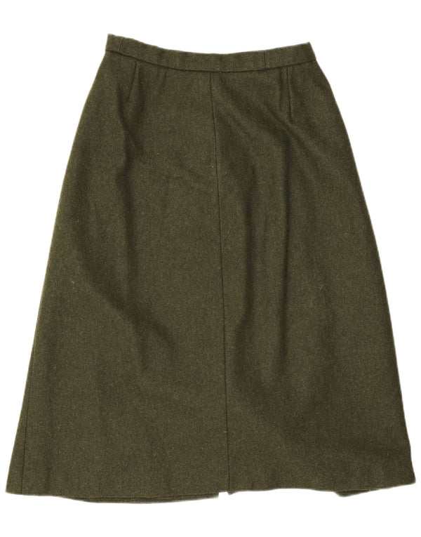 Vintage A-line nederdel til kvinder W26 Small Khaki