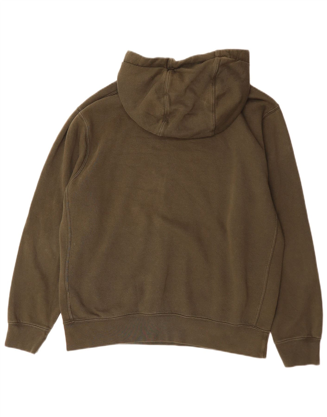 Nike Mens Graphic Hoodie Jumper Medium Khaki Cotton