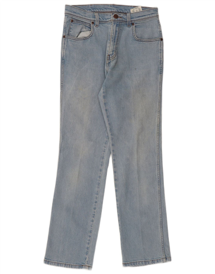 Wrangler Womens Regular Fit Straight Jeans W30 L32 Blue Cotton