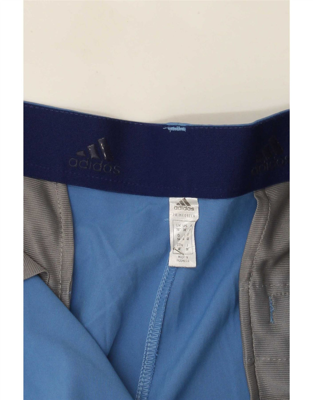 Adidas Mens Primegreen Chino Shorts W38 XL Blue Polyester