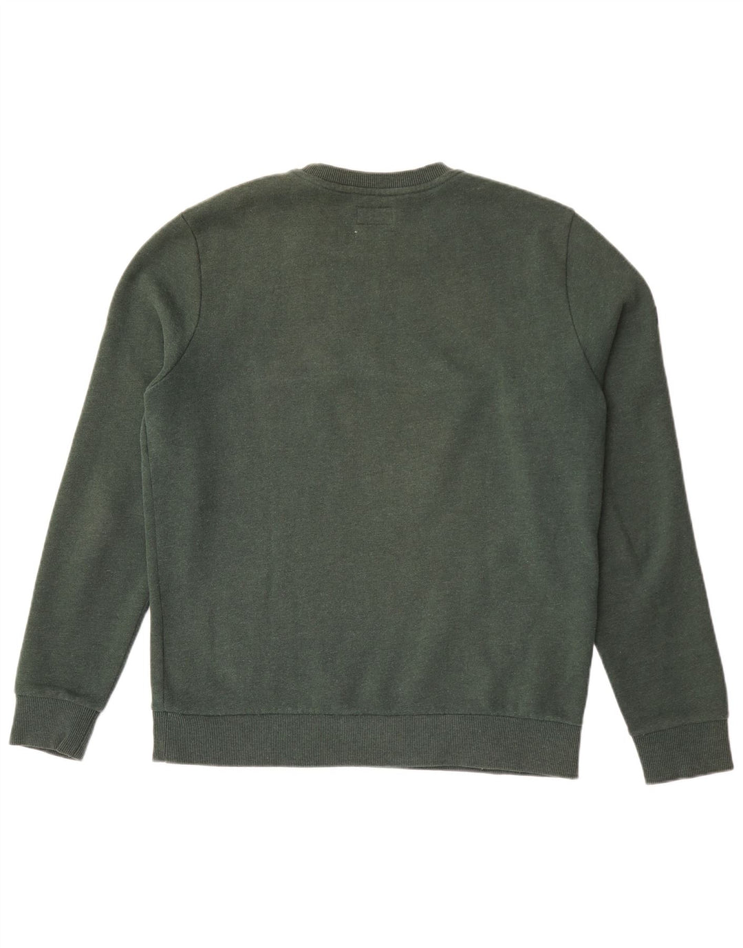 Superdry Mens Graphic Sweatshirt Jumper Large Green Cotton
