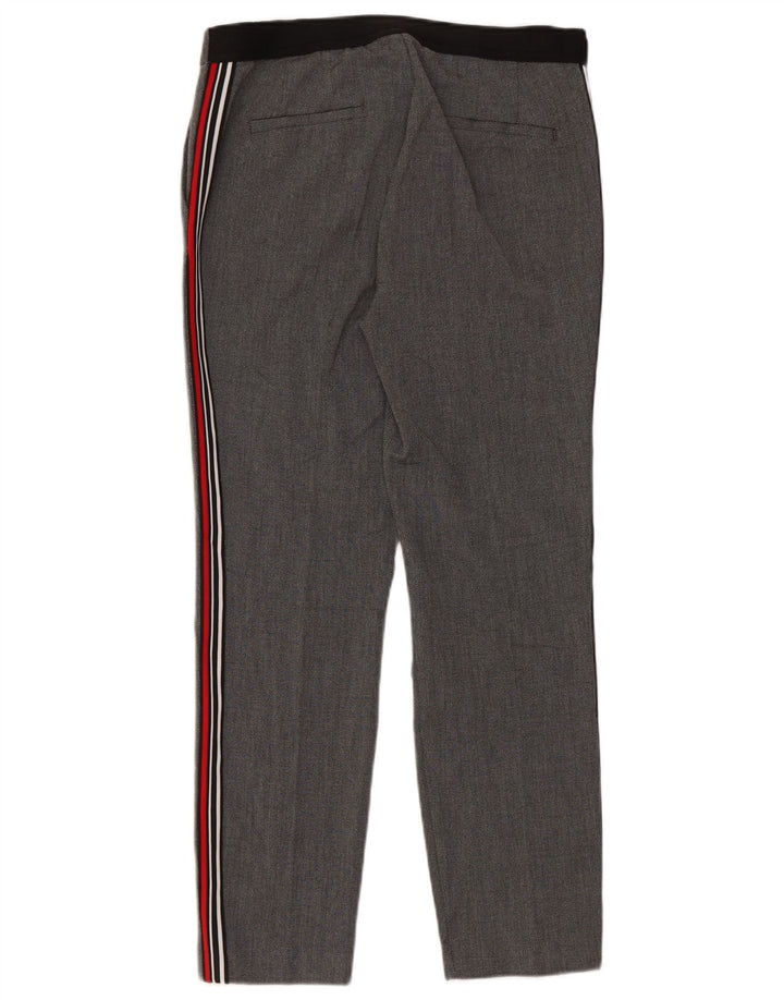 Zara Womens Straight Chino Trousers Large W30 L27 Grey Polyester