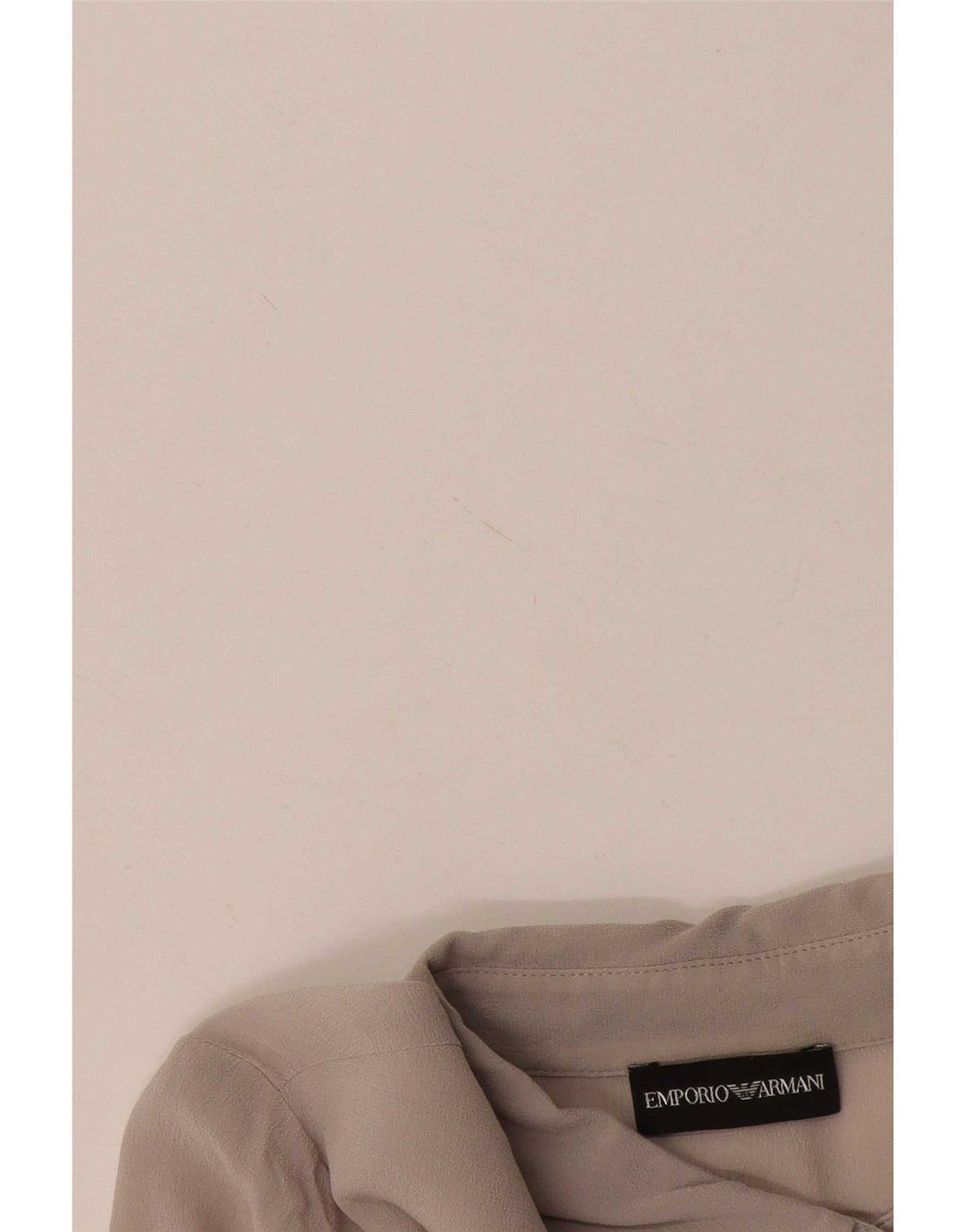 Emporio Armani Womens Shirt UK 10 Small Grey
