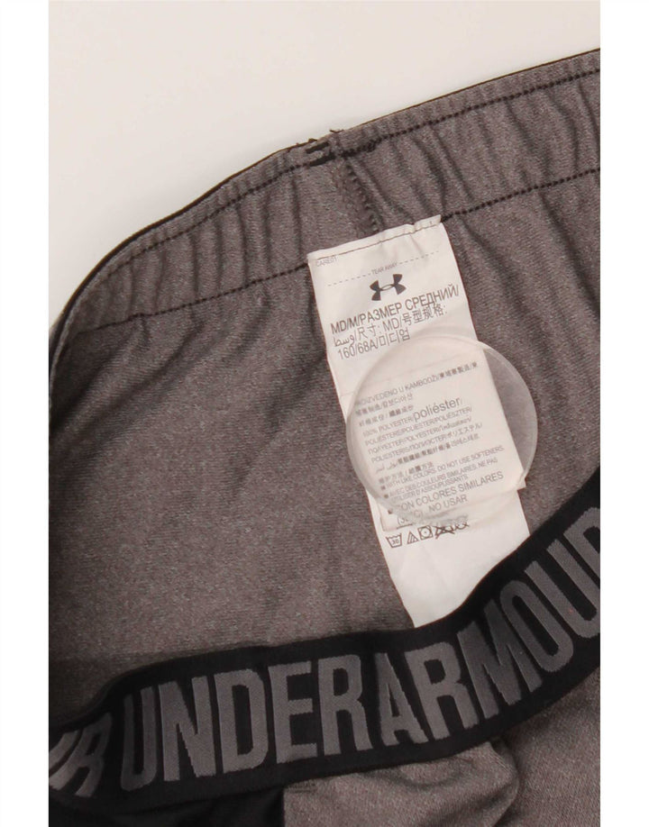 Under Armour Womens Graphic Sport Shorts UK 14 Medium Grey Colourblock