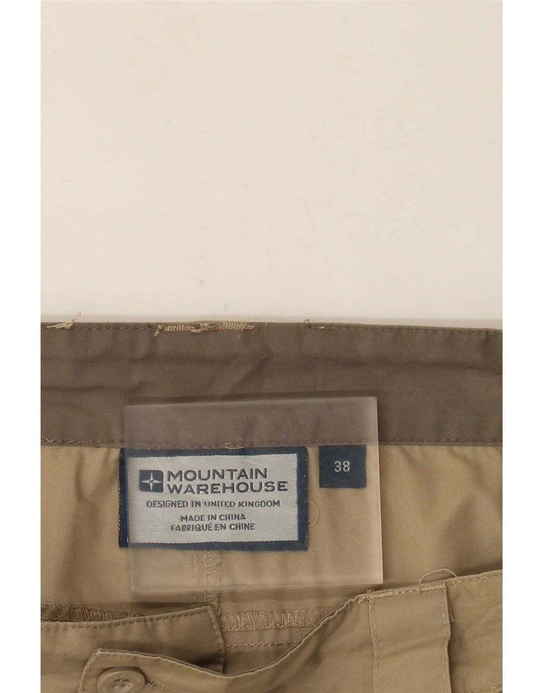 Pantalones cortos tipo cargo para hombre Mountain Warehouse W38 XL Beige