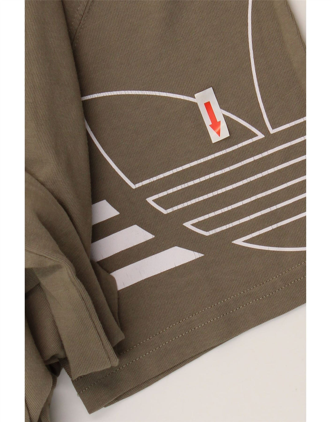 Adidas Mens Graphic T-Shirt Top Medium Khaki Cotton