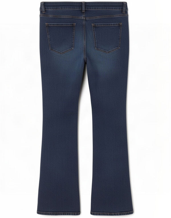 Marks & Spencer Damen The Eva Bootcut Jeans UK 18 XL W36 L30 Blaue Baumwolle