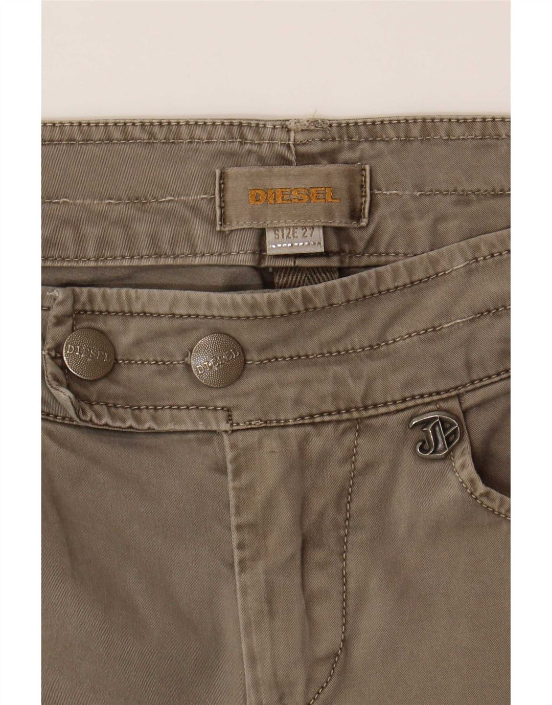 Diesel Womens Slim Casual Trousers W27 L30 Grey