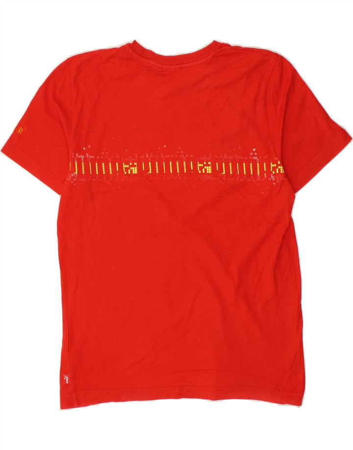 PUMA Mens Graphic T-Shirt Top Medium Red Cotton Vintage Puma and Second-Hand Puma from Messina Hembry 