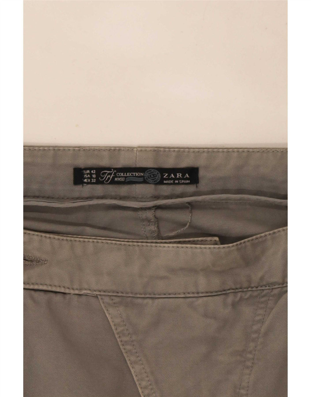 Zara Womens Trafaluc Pegged Mini Skirt EU 42 Large W32 Grey