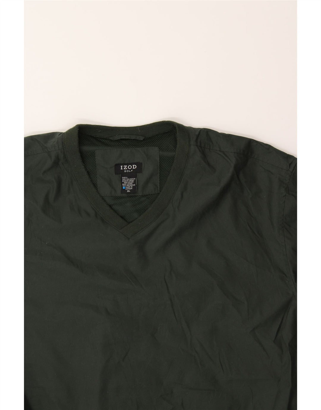 IZOD Mens Golf Pullover Tracksuit Top XL Green Polyester Vintage Izod and Second-Hand Izod from Messina Hembry 