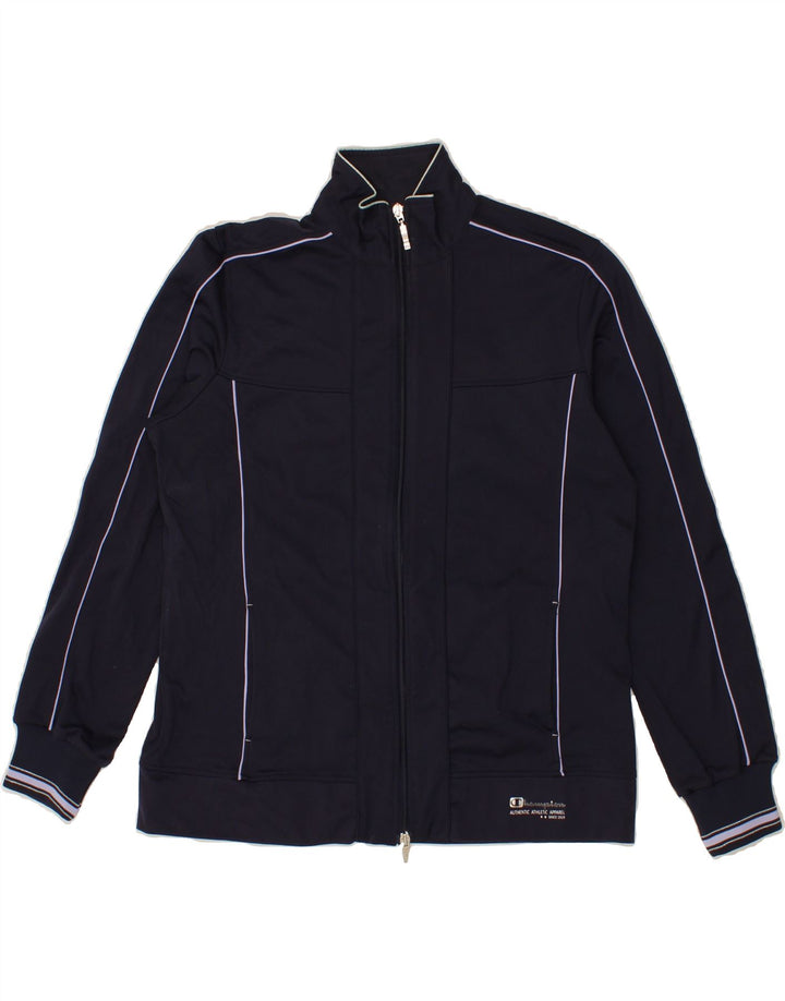 CHAMPION Womens Full Tracksuit UK 16 Large  Navy Blue Polyester Vintage Champion and Second-Hand Champion from Messina Hembry 