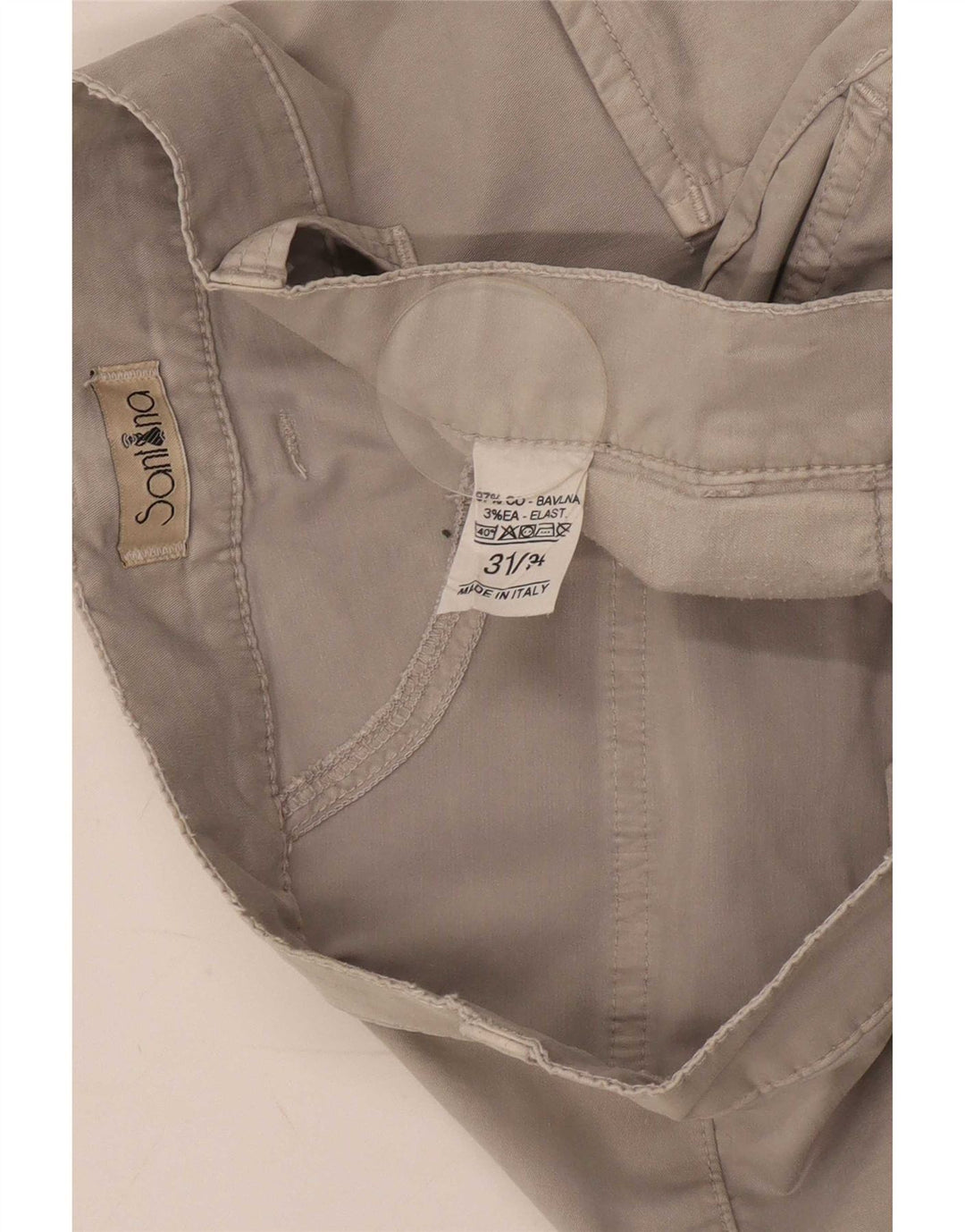 Pantalon Cargo Slim Vintage Homme W31 L30 Coton Gris