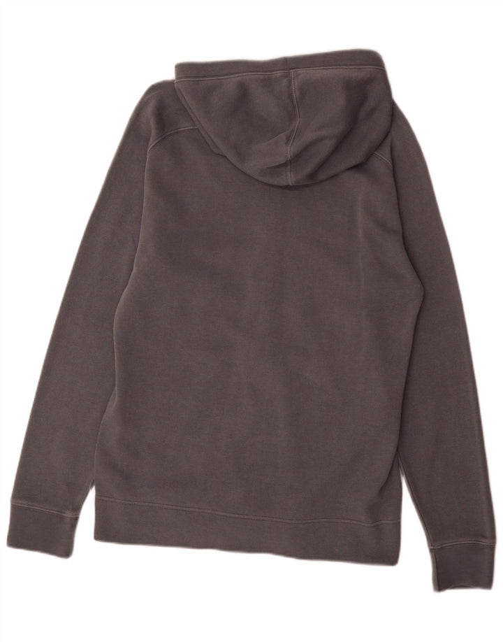 Maglione con cappuccio e zip da uomo Reebok in cotone grigio medio