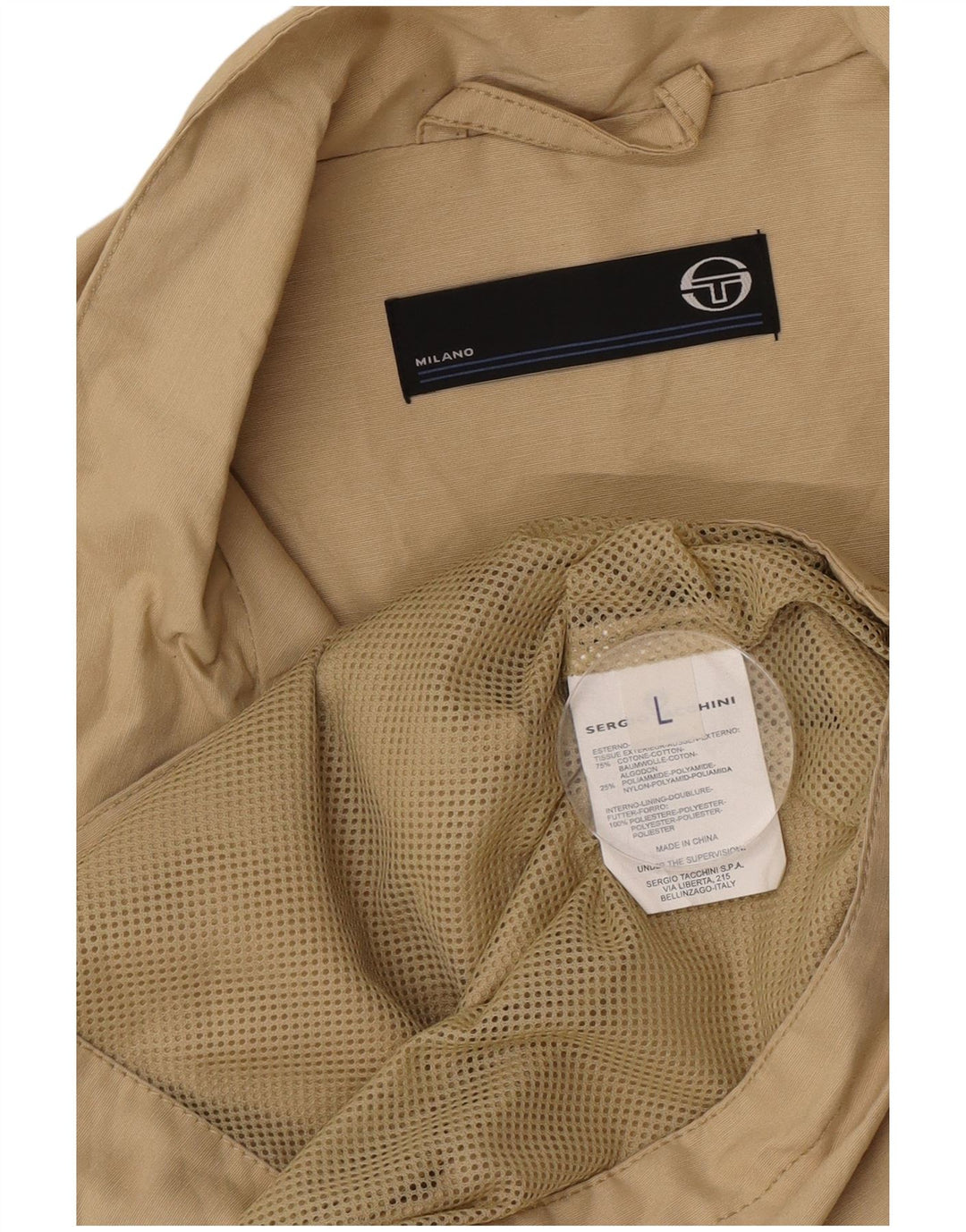 Sergio Tacchini Veste de Survêtement Homme Grand Kaki Coton