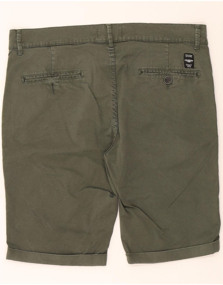 CHARRO Mens Chino Shorts IT 48 Medium W34  Green Cotton Vintage Charro and Second-Hand Charro from Messina Hembry 