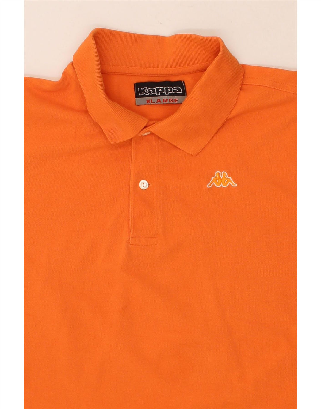 KAPPA Mens Polo Shirt XL Orange Cotton Vintage Kappa and Second-Hand Kappa from Messina Hembry 