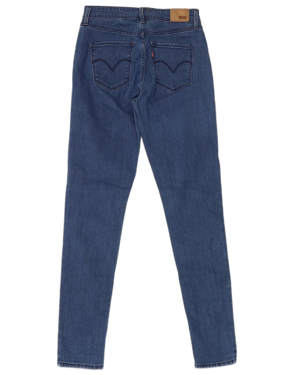 Jeans skinny a vita alta da donna Levi's W26 L30 cotone blu