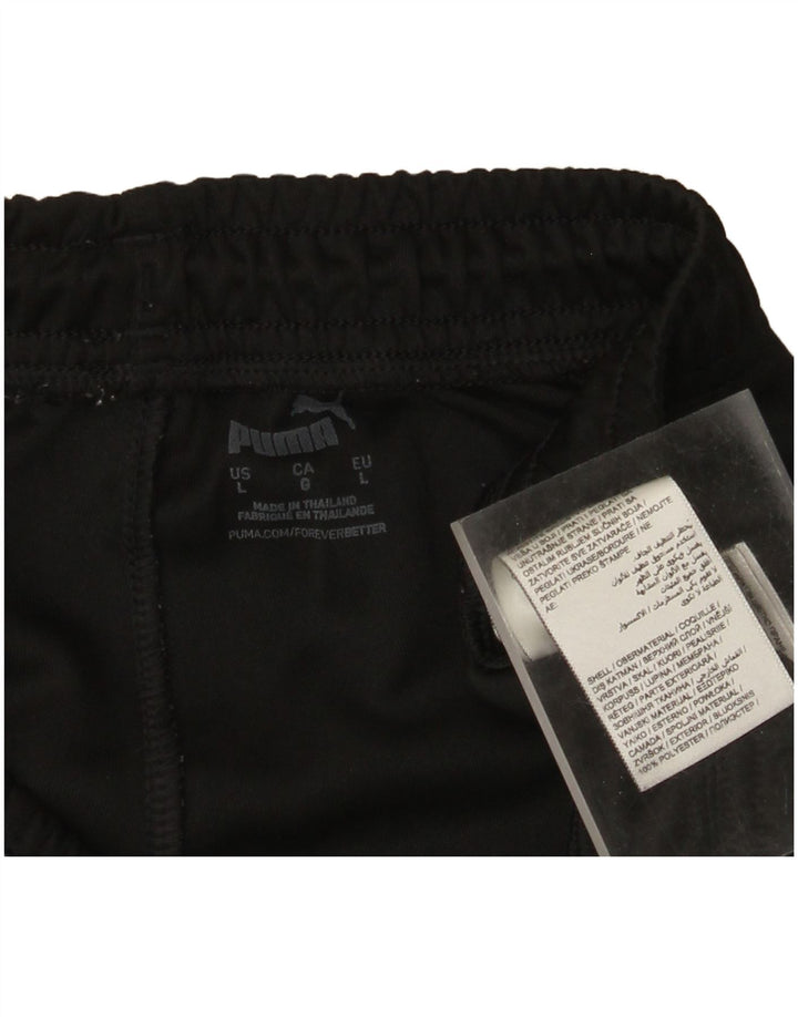Puma Mens Tracksuit Trousers Joggers Large Black Polyester