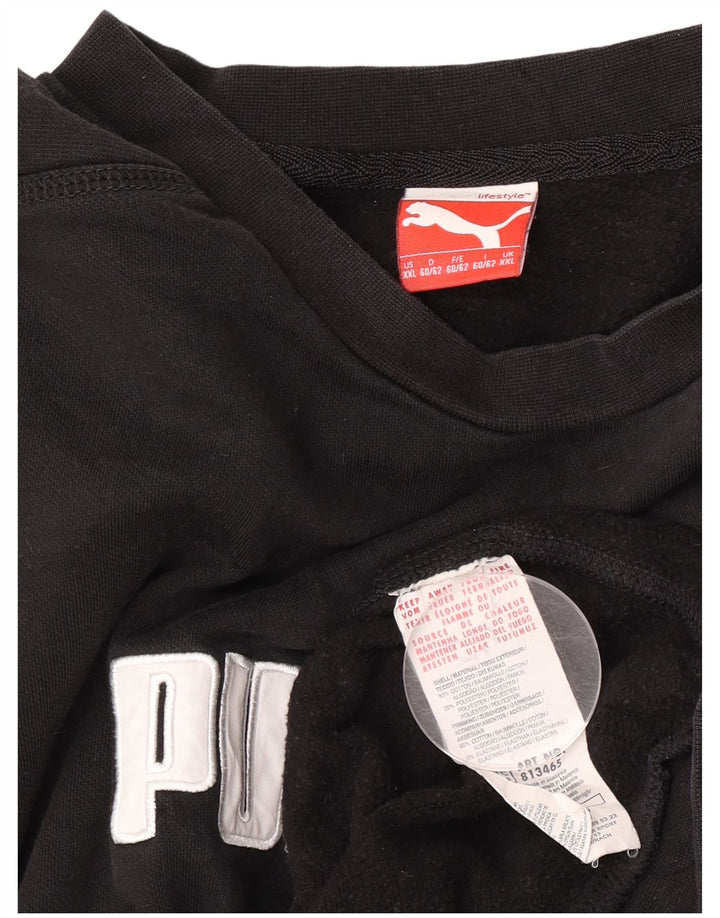 Puma Herre Grafisk Sweatshirt Jumper 2XL Sort Bomuld