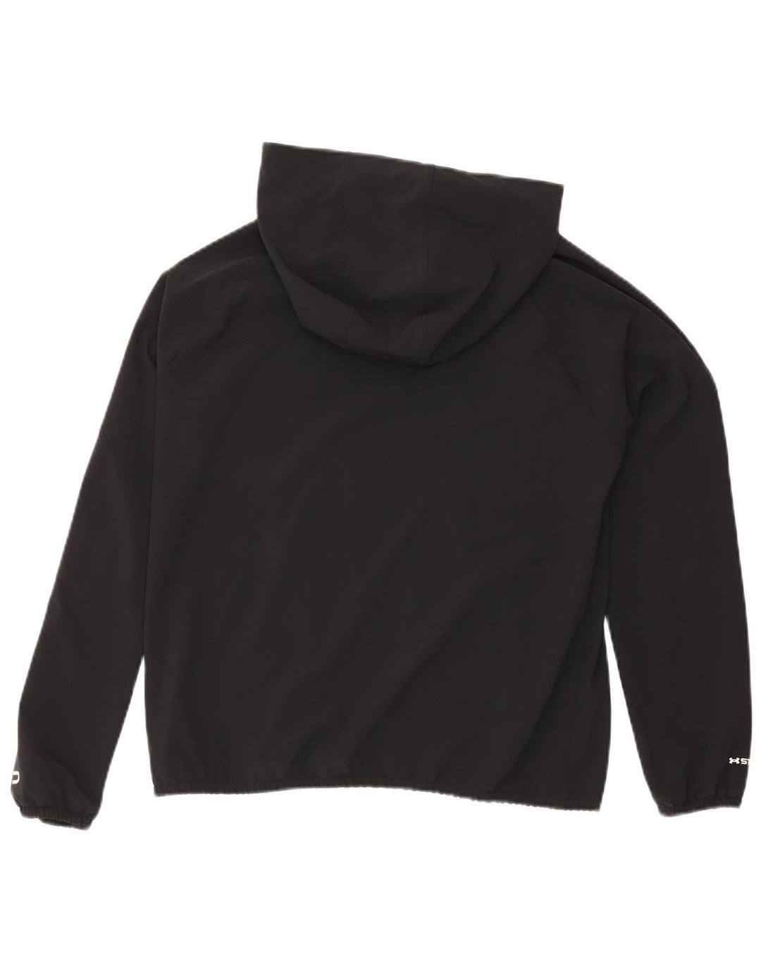 Under Armour Chaqueta de chándal con capucha para hombre, poliéster negro mediano