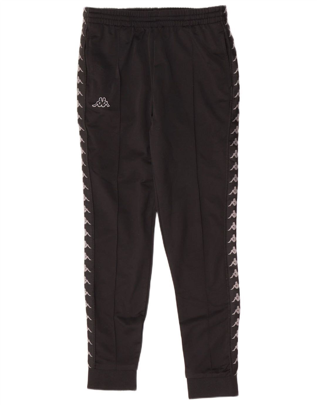 Kappa Mens Graphic Tracksuit Trousers Joggers Medium  Black Polyester