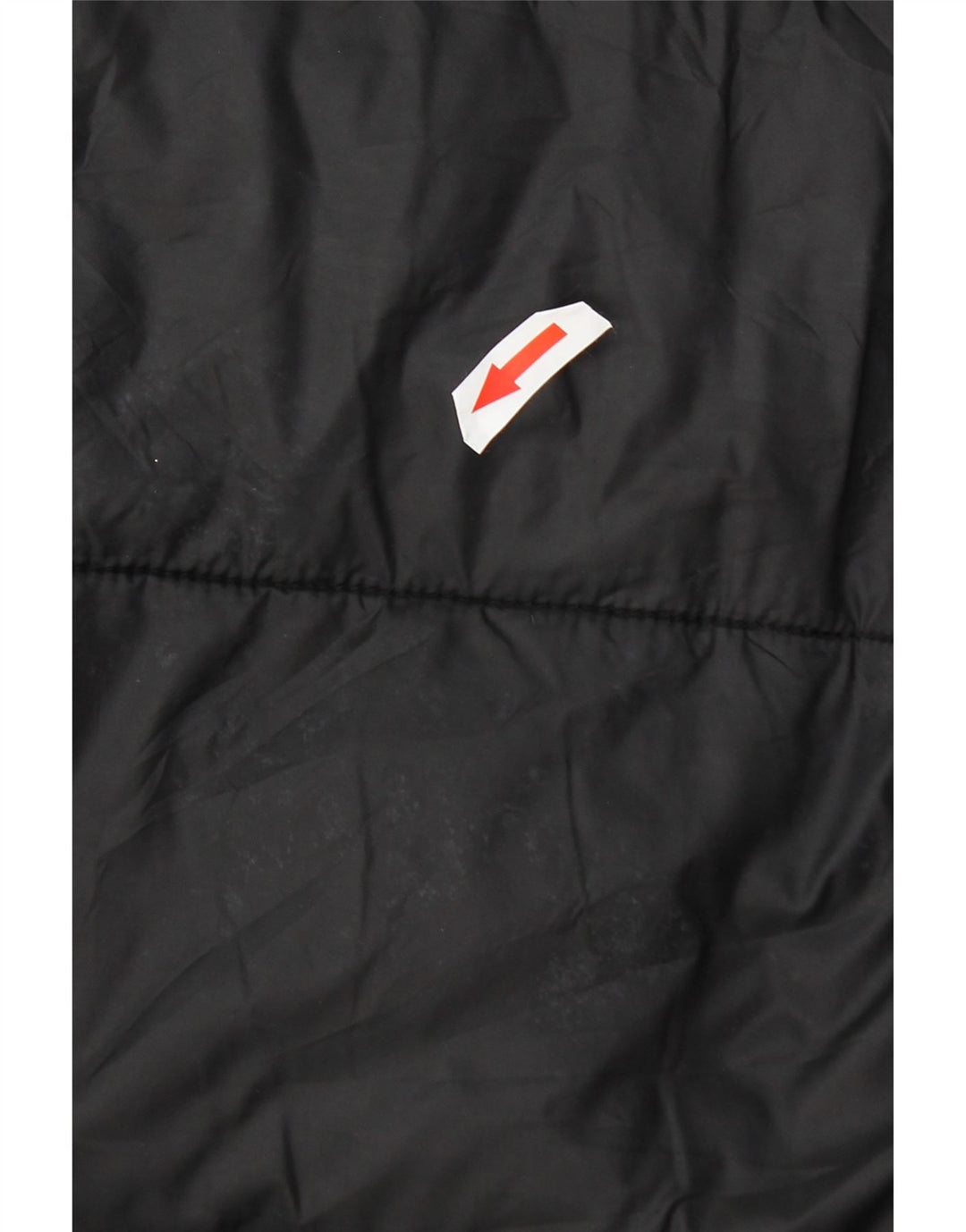 Zara Dame Hætte Polstret Frakke UK 14 Medium Sort Nylon