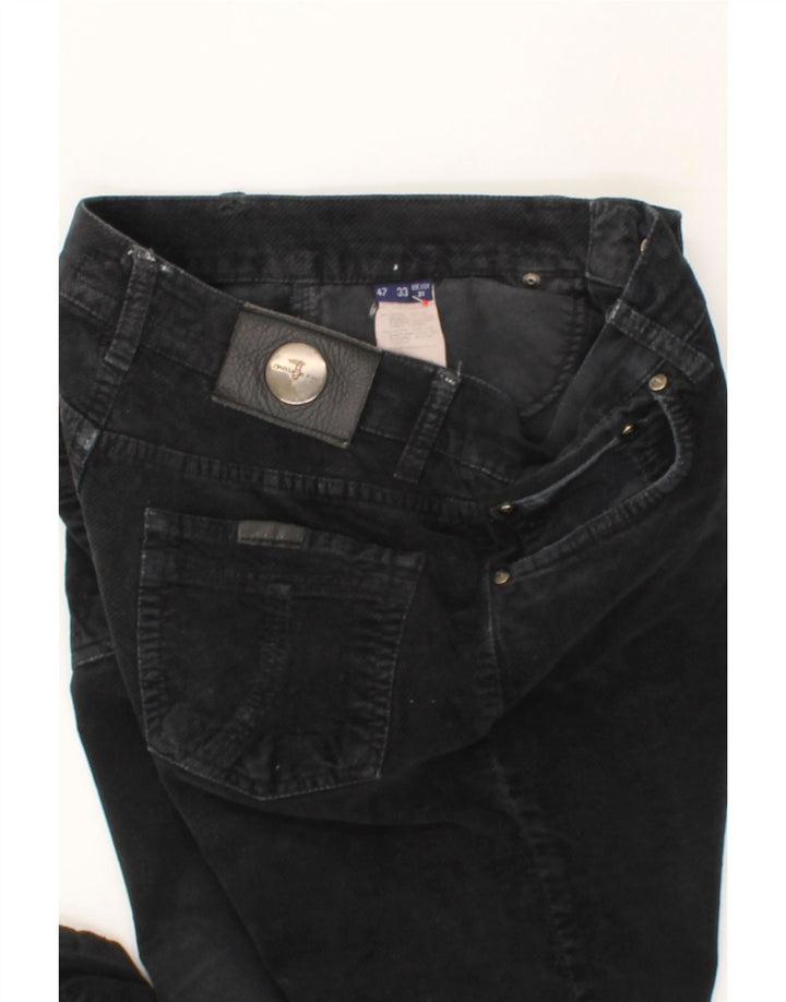 TRUSSARDI Womens Straight Jeans W31 L29  Black Cotton Vintage Trussardi and Second-Hand Trussardi from Messina Hembry 