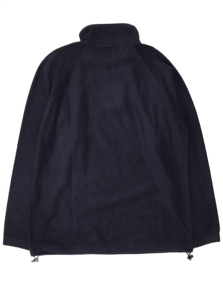 KAPPA Fleece Jumper med lynlås til mænd mellem marineblå polyester