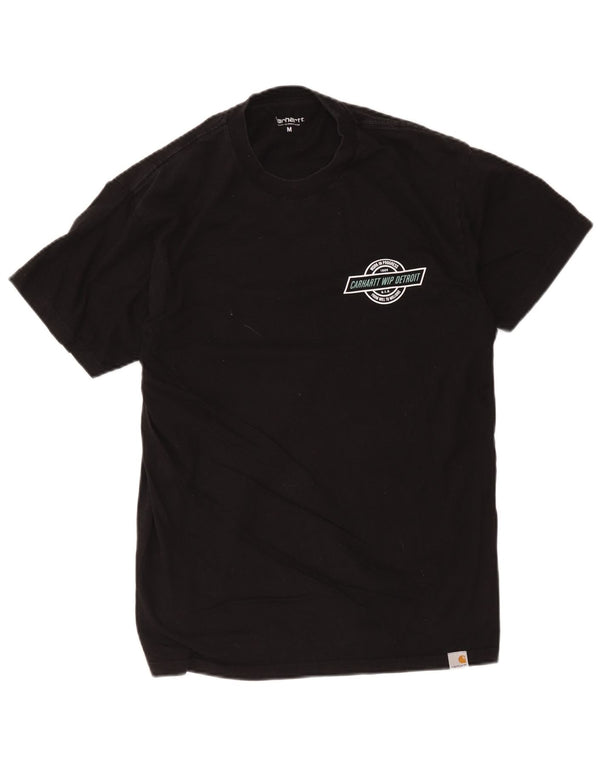 Carhartt Herre grafisk T-shirt Top Medium Sort Bomuld